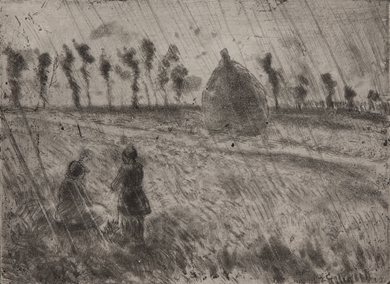 Camille Pissarro - Effet de pluie